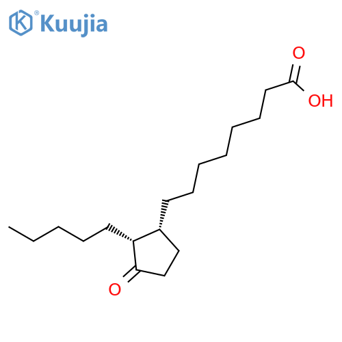 Cyclopentaneoctanoic acid, 3-oxo-2-pentyl-, cis- structure