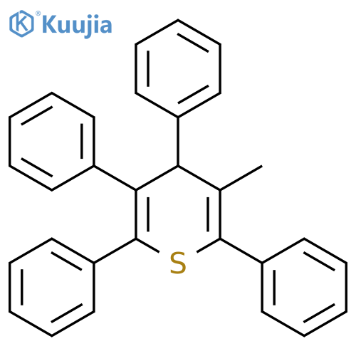 4H-THIOPYRAN, 3-METHYL-2,4,5,6-TETRAPHENYL- structure
