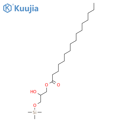 Hexadecanoic Acid 2-Hydroxy-3-(trimethylsilyl)oxypropyl Ester structure