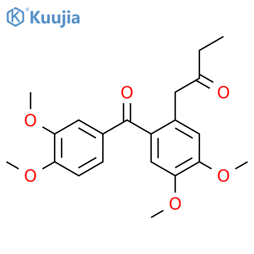 2-BUTANONE, 1-[2-(3,4-DIMETHOXYBENZOYL)-4,5-DIMETHOXYPHENYL]- structure