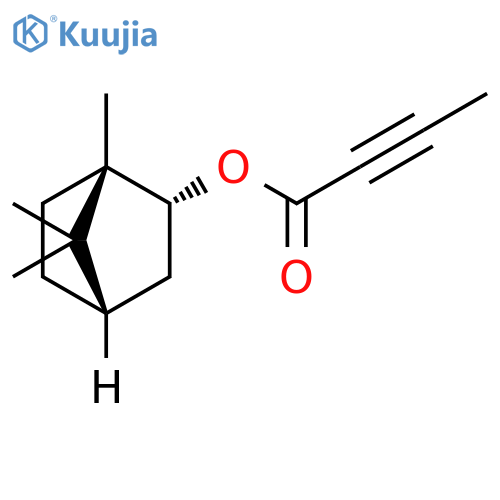 2-Butynoic acid, (1S,2R,4S)-1,7,7-trimethylbicyclo[2.2.1]hept-2-yl ester structure