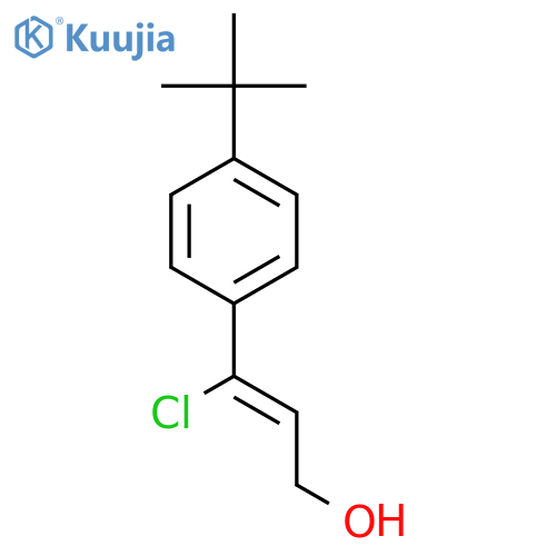 2-Propen-1-ol, 3-chloro-3-[4-(1,1-dimethylethyl)phenyl]- structure