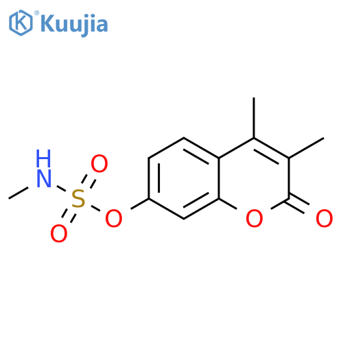 SULFAMIC ACID, METHYL-, 3,4-DIMETHYL-2-OXO-2H-1-BENZOPYRAN-7-YL ESTER structure