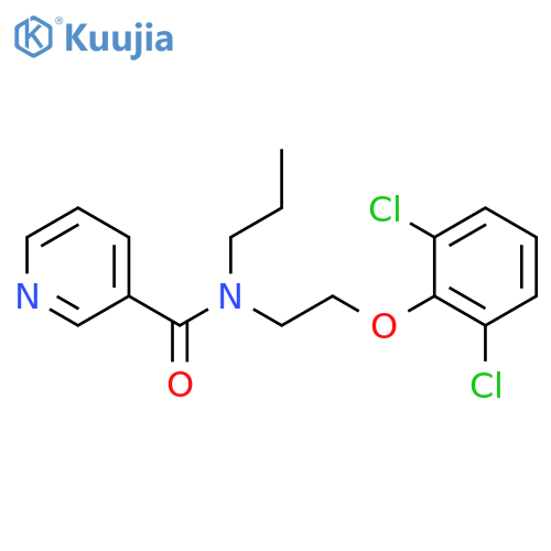 3-Pyridinecarboxamide, N-[2-(2,6-dichlorophenoxy)ethyl]-N-propyl- structure
