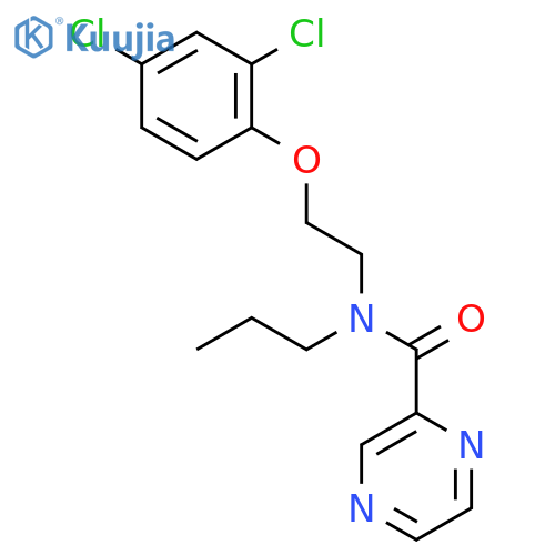 PYRAZINECARBOXAMIDE, N-[2-(2,4-DICHLOROPHENOXY)ETHYL]-N-PROPYL- structure