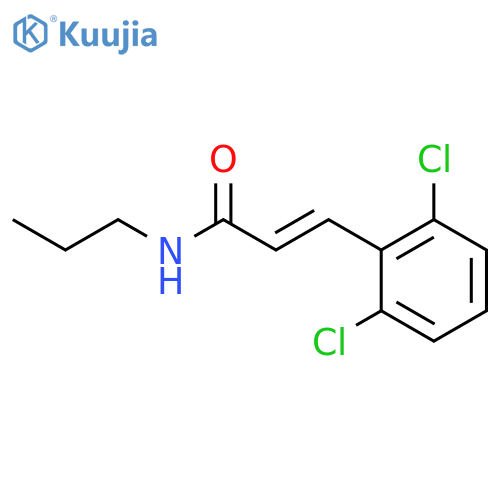 2-PROPENAMIDE, 3-(2,6-DICHLOROPHENYL)-N-PROPYL- structure