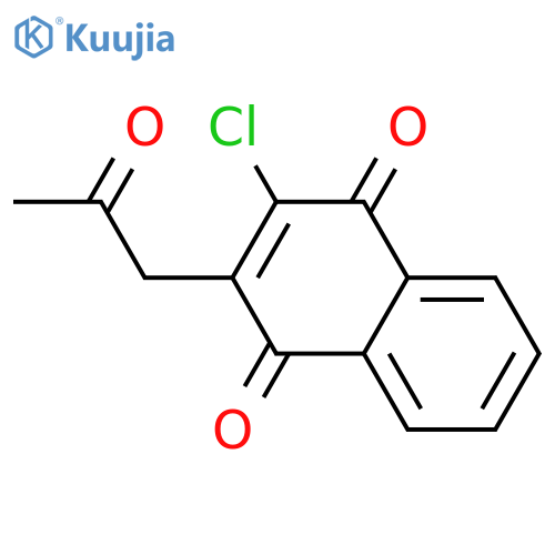 1,4-Naphthalenedione, 2-chloro-3-(2-oxopropyl)- structure