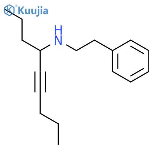 BENZENEETHANAMINE, N-(1-PROPYL-2-HEXYNYL)- structure
