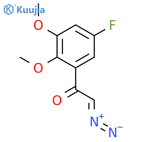 ETHANONE, 2-DIAZO-1-(5-FLUORO-2,3-DIMETHOXYPHENYL)- structure