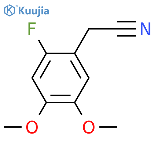 2-(2-fluoro-4,5-dimethoxyphenyl)acetonitrile structure