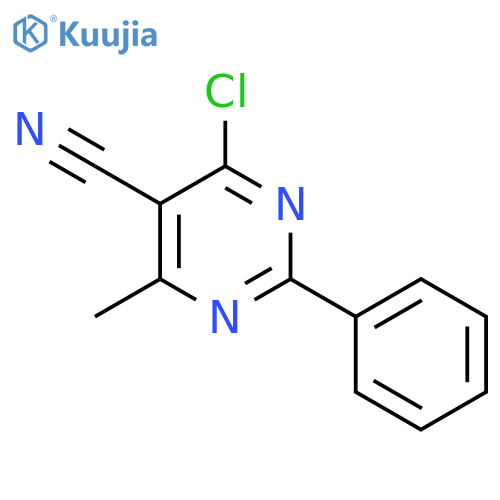 4-Chloro-6-methyl-2-phenylpyrimidine-5-carbonitrile structure