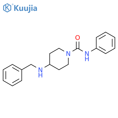 1-Piperidinecarboxamide, N-phenyl-4-[(phenylmethyl)amino]- structure