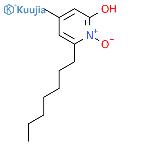 2-Pyridinol, 6-heptyl-4-methyl-, 1-oxide structure