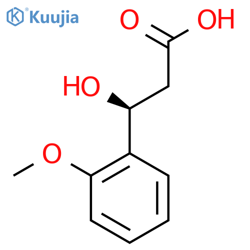 (3S)-3-hydroxy-3-(2-methoxyphenyl)propanoic acid structure