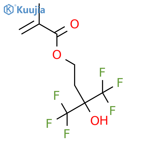 Methacrylic acid 3-hydroxy-3-(trifluoromethyl)-4,4,4-trifluorobutyl ester structure