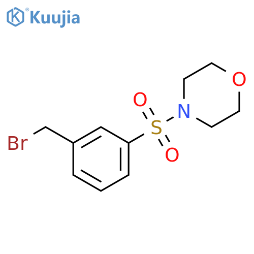 4-[[3-(Bromomethyl)phenyl]sulfonyl]morpholine structure