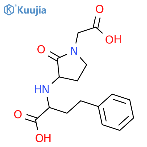 1-PYRROLIDINEACETIC ACID, 3-[(1-CARBOXY-3-PHENYLPROPYL)AMINO]-2-OXO- structure