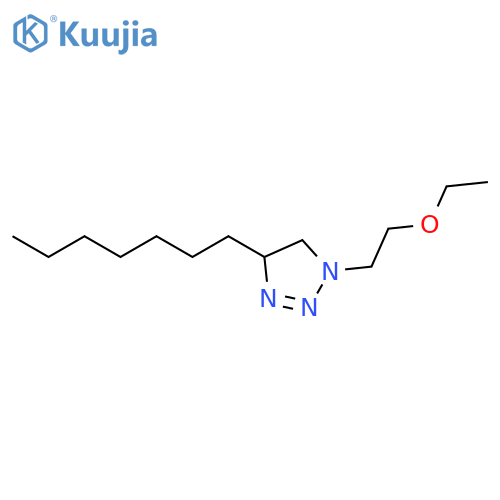 1H-1,2,3-Triazole, 1-(2-ethoxyethyl)-4-heptyl-4,5-dihydro- structure