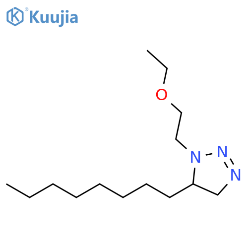 1H-1,2,3-Triazole, 1-(2-ethoxyethyl)-4,5-dihydro-5-octyl- structure
