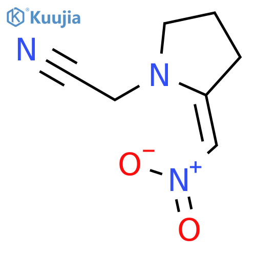 2-(nitromethylene)-1-Pyrrolidineacetonitrile structure
