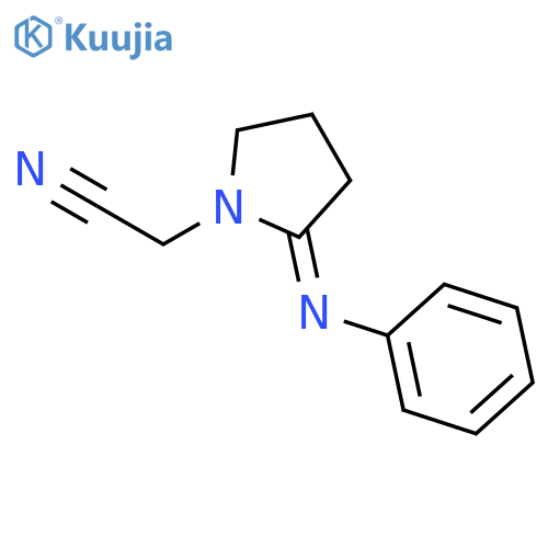 1-Pyrrolidineacetonitrile, 2-(phenylimino)- structure