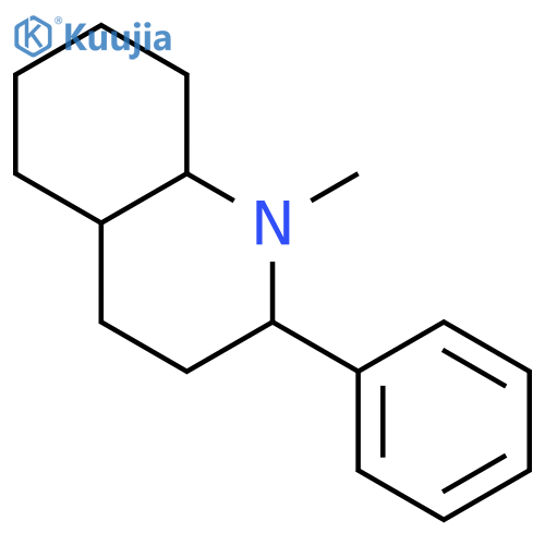 QUINOLINE, DECAHYDRO-1-METHYL-2-PHENYL- structure