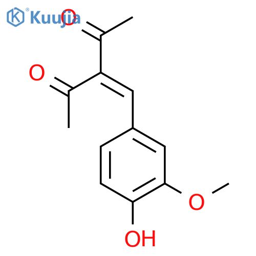 2,4-Pentanedione,3-[(4-hydroxy-3-methoxyphenyl)methylene]- structure
