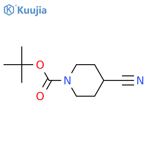 tert-butyl 4-cyanopiperidine-1-carboxylate structure