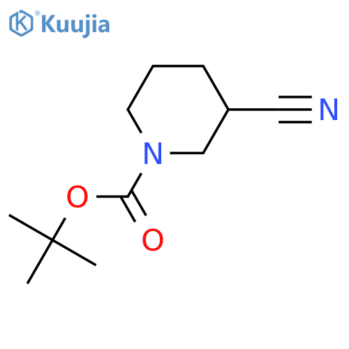 tert-butyl 3-cyanopiperidine-1-carboxylate structure