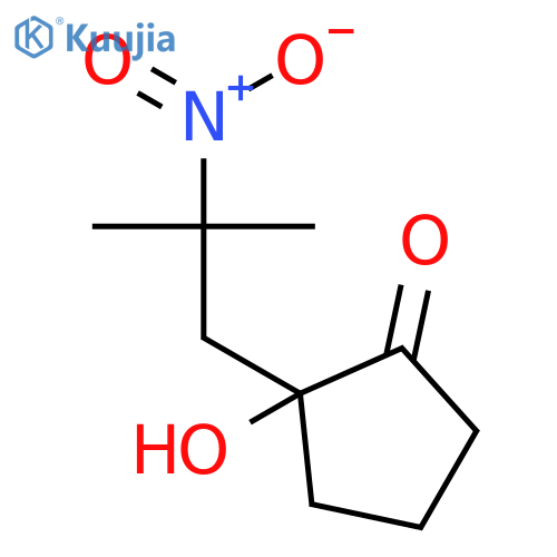 Cyclopentanone, 2-hydroxy-2-(2-methyl-2-nitropropyl)- structure