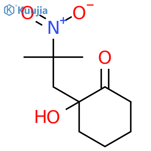 Cyclohexanone, 2-hydroxy-2-(2-methyl-2-nitropropyl)- structure