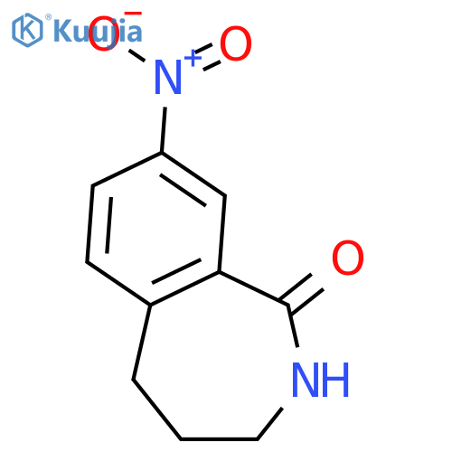 8-Nitro-2,3,4,5-tetrahydro-1H-benzo[c]azepin-1-one structure