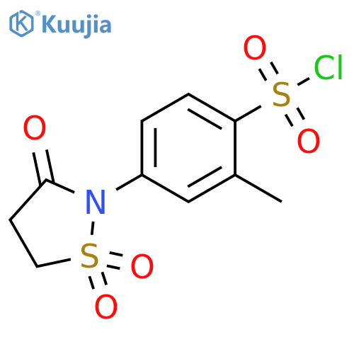 Benzenesulfonyl chloride, 4-(1,1-dioxido-3-oxo-2-isothiazolidinyl)-2-methyl- structure