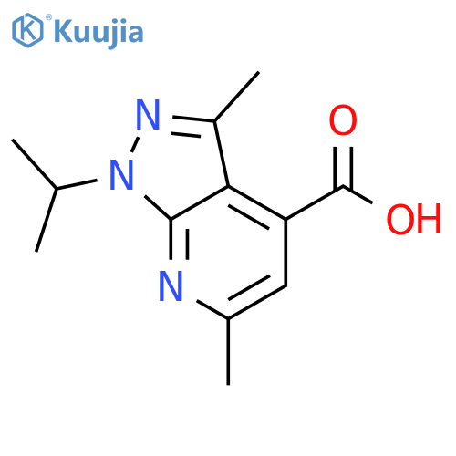 1-Isopropyl-3,6-dimethyl-1H-pyrazolo3,4-bpyridine-4-carboxylic Acid structure