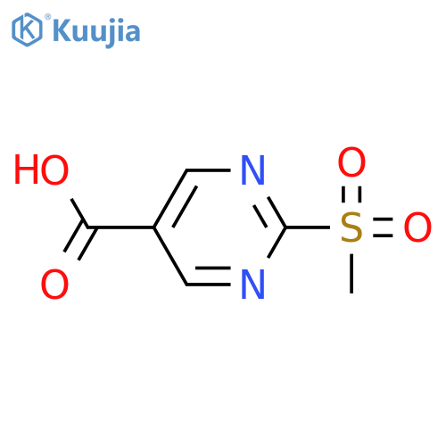 2-methanesulfonylpyrimidine-5-carboxylic acid structure