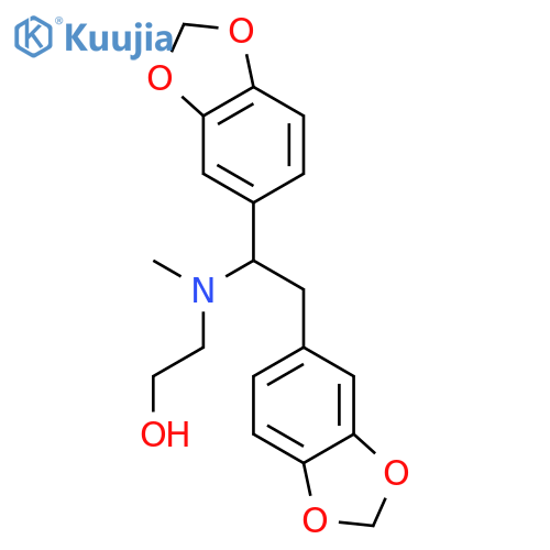 ETHANOL, 2-[[1,2-BIS(1,3-BENZODIOXOL-5-YL)ETHYL]METHYLAMINO]- structure