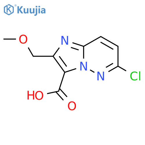 2-METHOXYMETHYL-5-CHLORO-IMIDAZO[1,2-B]PYRIDAZINE 3-CARBOXYLIC ACID structure