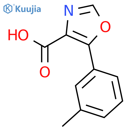 5-(3-methylphenyl)-1,3-oxazole-4-carboxylic Acid structure