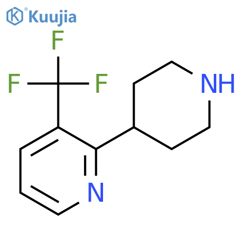 2-(Piperidin-4-yl)-3-(trifluoromethyl)pyridine structure