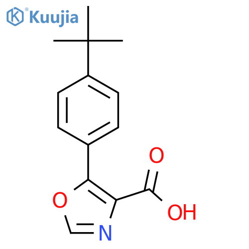 5-(4-TERT-BUTYLPHENYL)-OXAZOLE-4-CARBOXYLIC ACID structure
