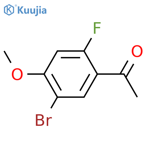 1-(5-Bromo-2-fluoro-4-methoxyphenyl)ethanone structure