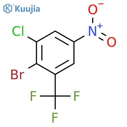 2-bromo-1-chloro-5-nitro-3-(trifluoromethyl)benzene structure