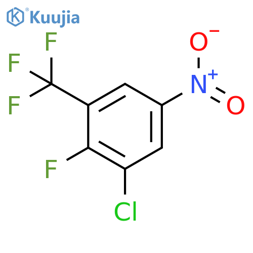 1-Chloro-2-fluoro-5-nitro-3-(trifluoromethyl)benzene structure