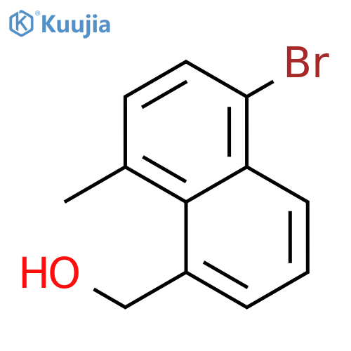 1-NAPHTHALENEMETHANOL, 5-BROMO-8-METHYL- structure