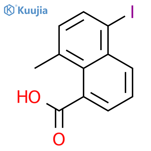 1-NAPHTHALENECARBOXYLIC ACID, 5-IODO-8-METHYL- structure