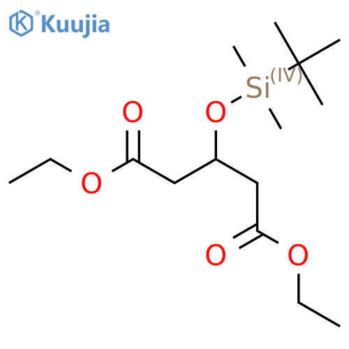 3-(tert-Butyldimethylsilyl)oxypentanedioic Acid Diethyl Ester structure