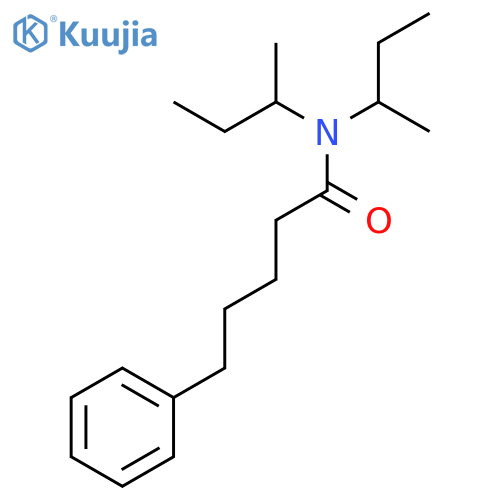 N,N-Di(butan-2-yl)-5-phenylpentanamide structure