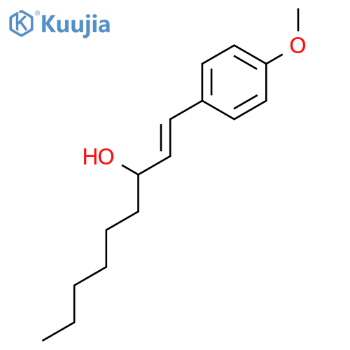 1-Nonen-3-ol, 1-(4-methoxyphenyl)-, (1E)- structure