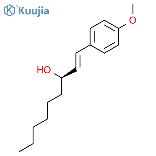 1-Nonen-3-ol, 1-(4-methoxyphenyl)-, (1E,3R)- structure