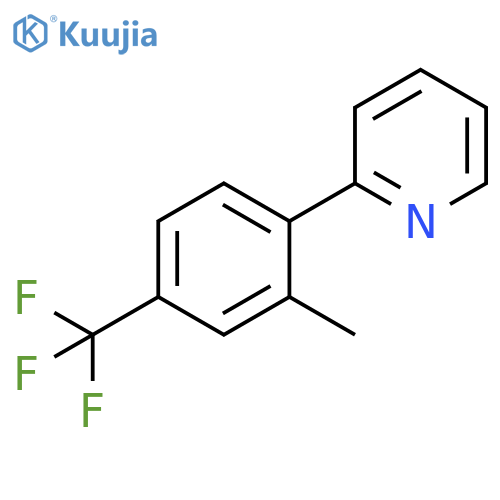 Pyridine, 2-[2-methyl-4-(trifluoromethyl)phenyl]- structure